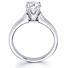 14K Diamond Contour Round Solitaire Engagement Ring (0.33 ct)