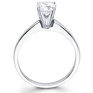 Classic 14K Gold Round Diamond Engagement Ring (0.20 - 1.50 ct)