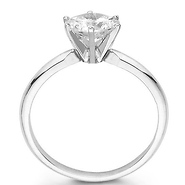 14K Gold Round Diamond Solitaire Engagement Ring (1.00 ct)