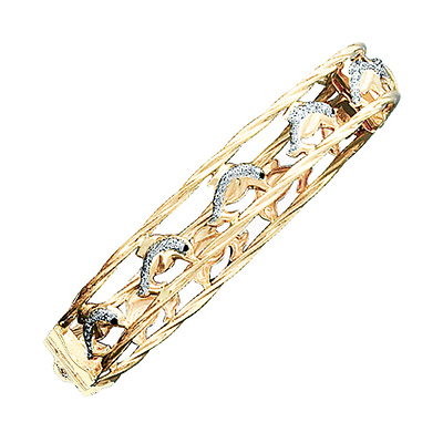 Pave Dolphin Bangle