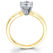 14K Gold Round Diamond Solitaire Engagement Ring (0.20 - 1.50 ct)