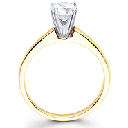 Classic 14K Gold Round Diamond Engagement Ring (0.20 - 1.50 ct)