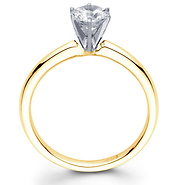 14K Gold Round Diamond Solitaire Engagement Ring (0.20 - 1.50 ct)