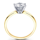 14K Gold Round Diamond Solitaire Engagement Ring (1.00 ct)