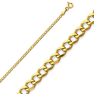 2mm Concave Curb Chain