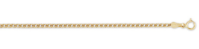 2mm 14K Gold Double Curb Link Chain