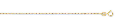 0.9mm 14K Gold Box Chain