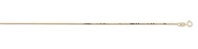 0.7mm 14K Gold Box Chain
