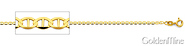 2mm 14K Gold Flat Mariner Chain