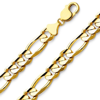 10mm Figaro Gold Bracelet