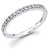 Square Prong 14K White Gold Diamond Wedding Band (0.23 ctw)