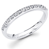 14K White Gold Pave Set Diamond Wedding Ring (0.27 ctw)