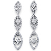 18K Diamond Dangle Earrings 0.60ctw