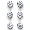 14K Fancy Dangle Earrings .96ctw