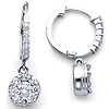 18K Fancy Diamond Earrings .67ctw