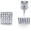 14K Diamond Stud Earrings .55ctw