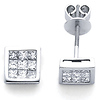 14K Diamond Stud Earrings .96ctw