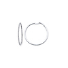14K Diamond Hoop Earrings .43ctw