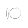 14k Diamond Hoop Earrings .37ctw