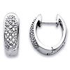 Diamond Huggy Style Hoop Earrings .20ctw