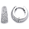 Diamond Huggy Style Earrings .65CTW