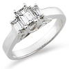 3 Stone Diamond Engagement Ring (0.75 ctw)