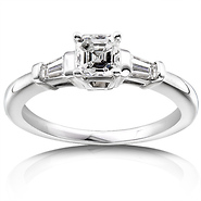 Asscher Cut Bridal Engagement Ring (0.75 ctw)