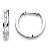 14K Hoop Earrings .28ctw