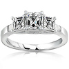 3 Stone Asscher Cut Engagement Ring (1.00 ctw)