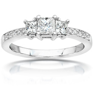 3 diamond engagement ring