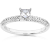 Asscher Cut 14K Engagement Ring (0.75 ctw)