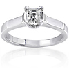 Solitaire 14K Asscher Cut Diamond Engagement Ring (0.50 ctw)