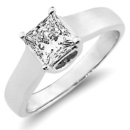Princess Cut 14K Engagement Ring (1.00 ct)