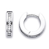 14K Diamond Huggy Style Earrings .31ctw