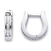 Baguette Diamond Earrings .19ctw