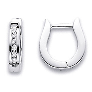 14K Fancy Diamond Earrings .18ctw