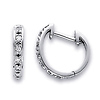 14K White Gold Fancy Diamond Earrings .21ctw