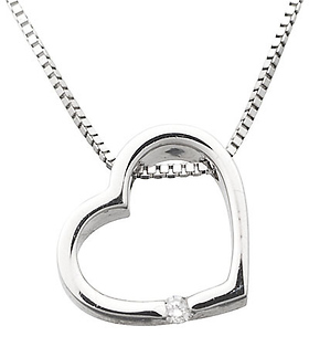 Diamond Heart Pendant Necklace