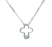 Diamond Cross Pendant Necklace