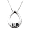 Diamond Teardrop Pendant Necklace
