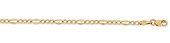 3mm Stamped Figaro Chain