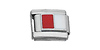Flag Red White Italian Charm
