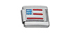 Flag USA Italian Charm