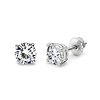 14K 4 Prong Round Solitaire Diamond Stud Earrings 1.25ctw