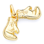 14K Boxing Gloves Pair Charm