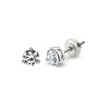14K 3 Prong Round Solitaire Diamond Stud Earrings 0.50ctw