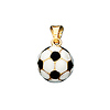 14K Enameled Soccer Ball Charm