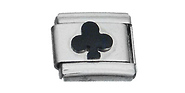 Black Spade Italian Charm