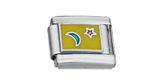 Moon Star Italian Charm