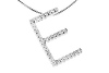 Diamond Initial E Charm Necklace